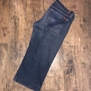 7 for all mankind capri jeans size 31